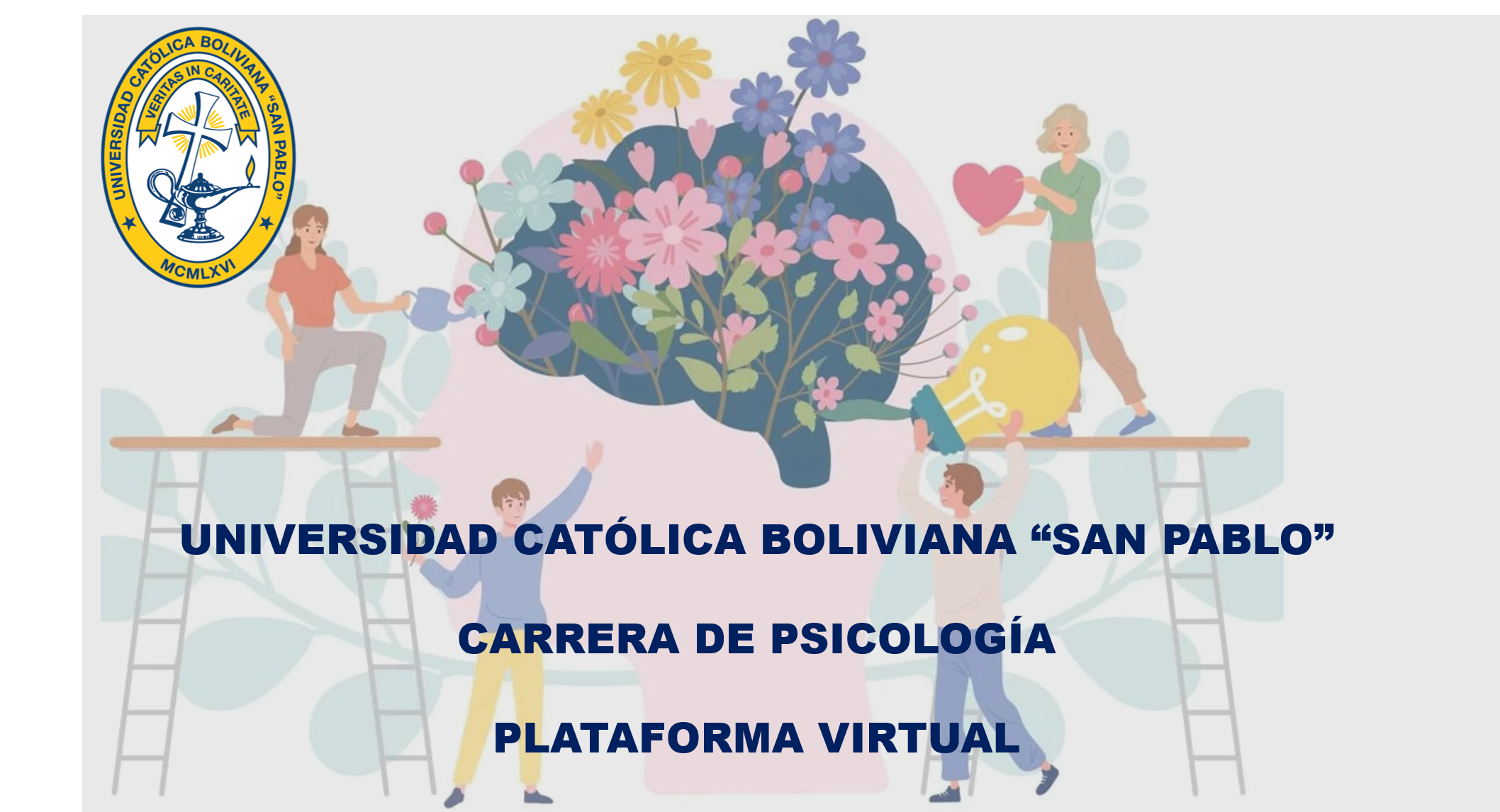 Universidad Católica Boliviana "San Pablo". Carrera de Psicología. Plataforma virtual.